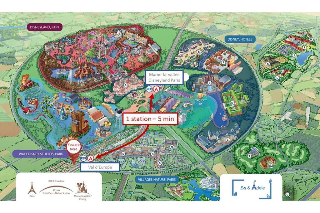 Studio Emotion 4P - Train Station 200M - Disneyland Paris 5 Min Montevrain Ngoại thất bức ảnh
